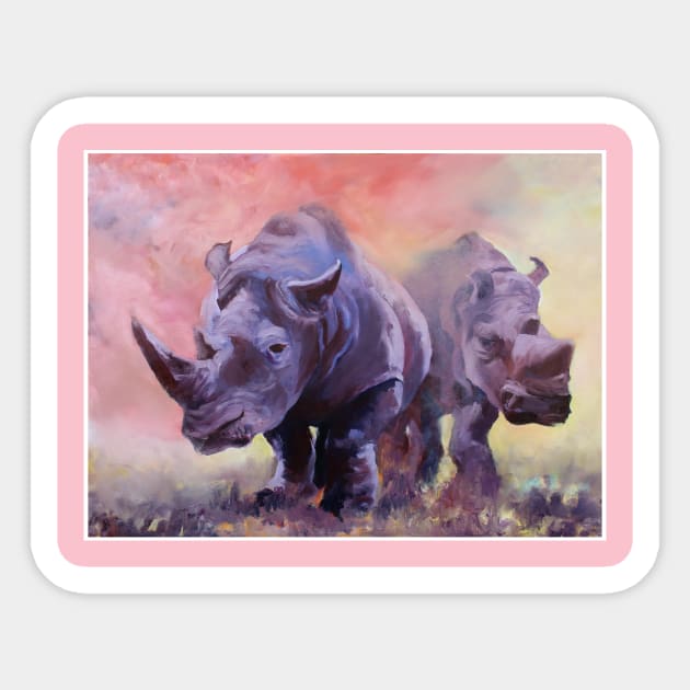 Rhino Sticker by abscnth